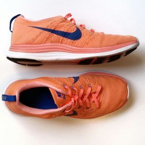 peach colored tennis shoes